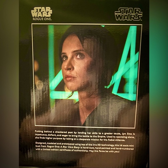Star Wars Jyn Erso Collectible Mini Bust Limited Edition - Picture 7 of 9